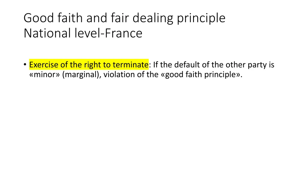 good faith and fair dealing principle national 14