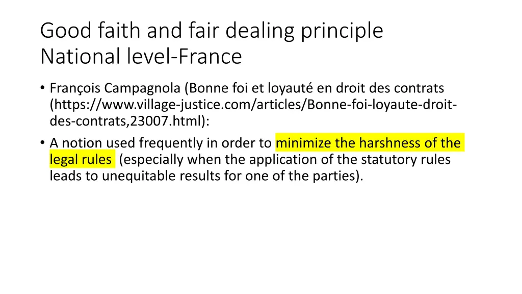 good faith and fair dealing principle national 7
