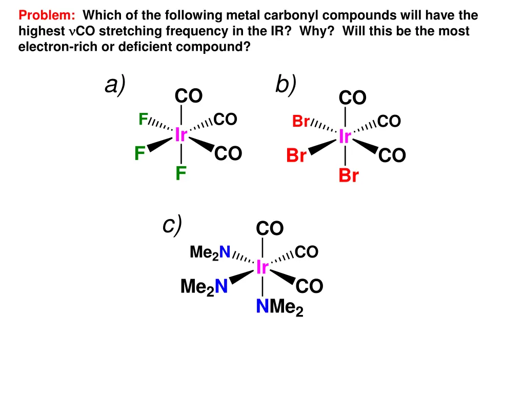 problem which of the following metal carbonyl 1