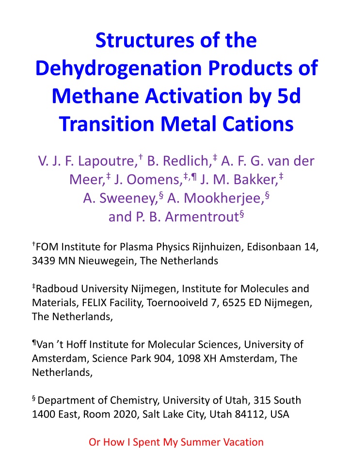 structures of the dehydrogenation products