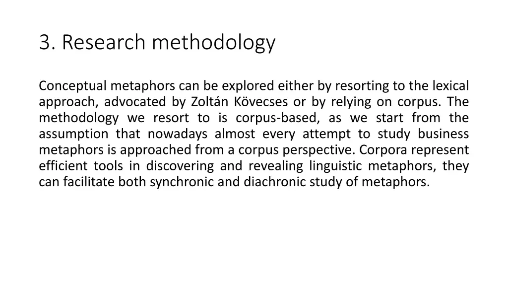 3 research methodology