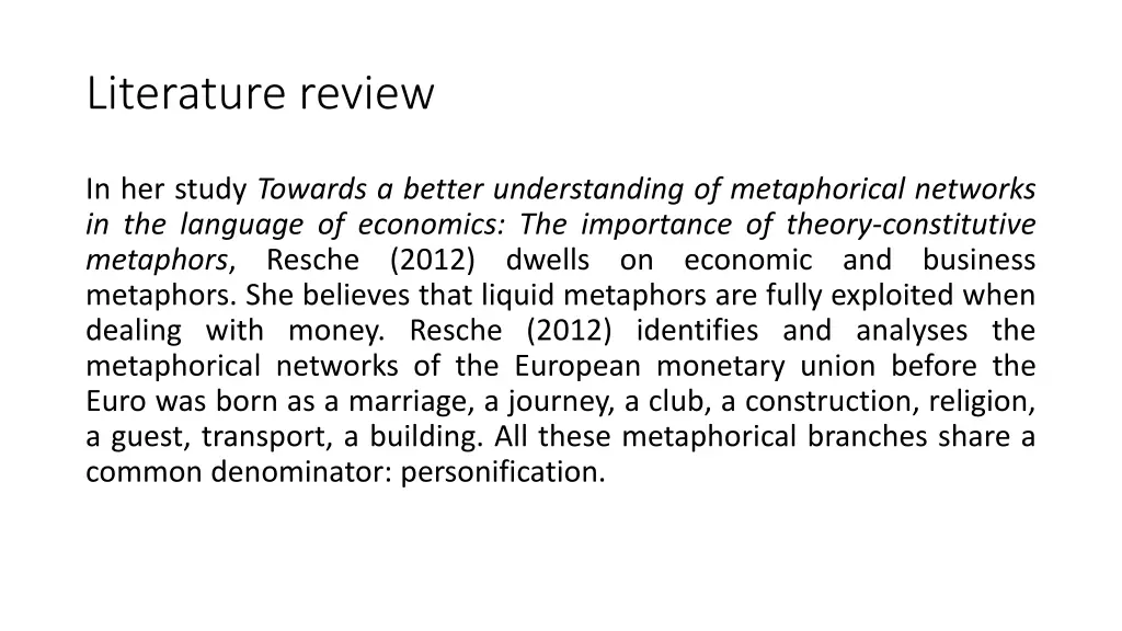 literature review