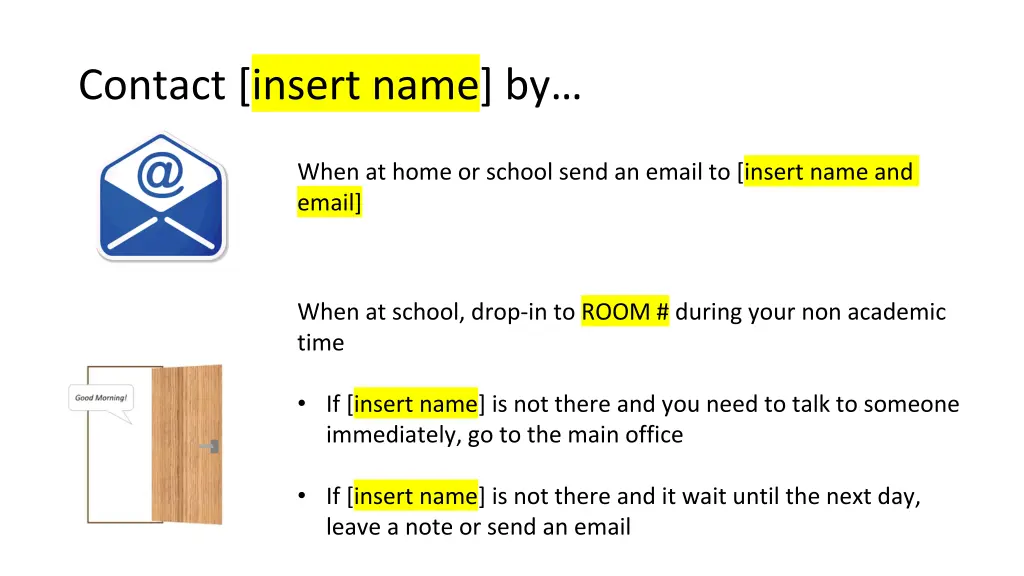 contact insert name by 1