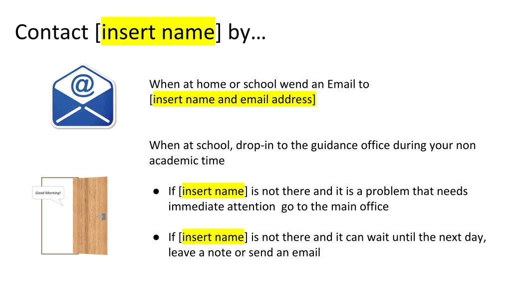 contact insert name by