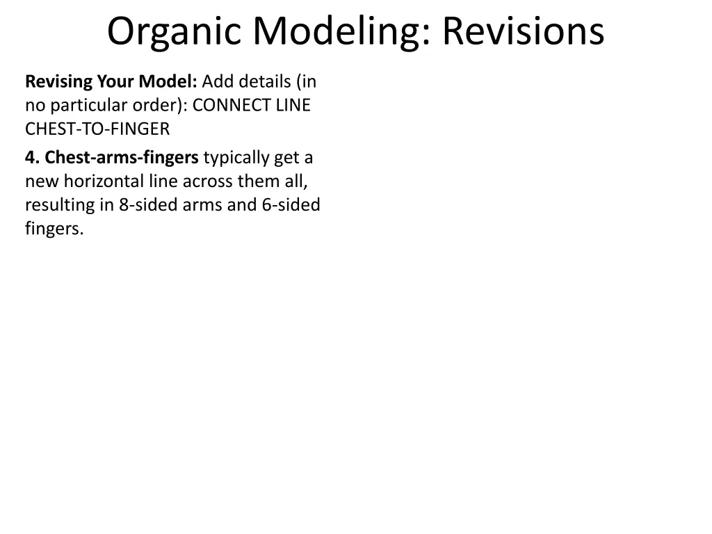 organic modeling revisions 3