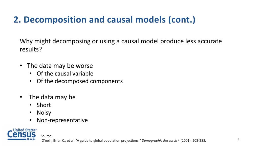 2 decomposition and causal models cont 1