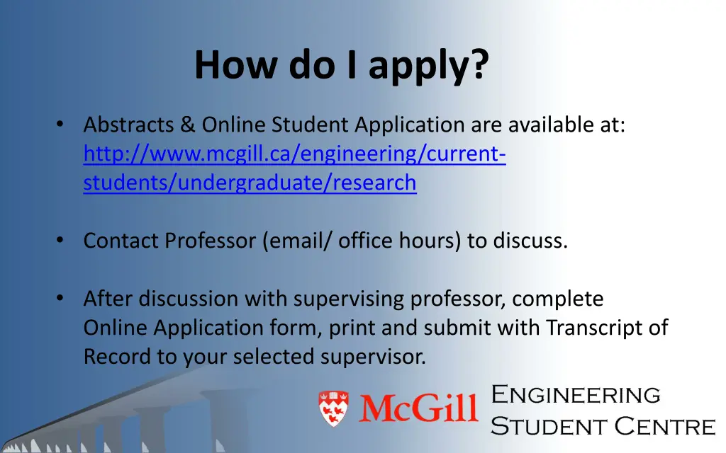 how do i apply