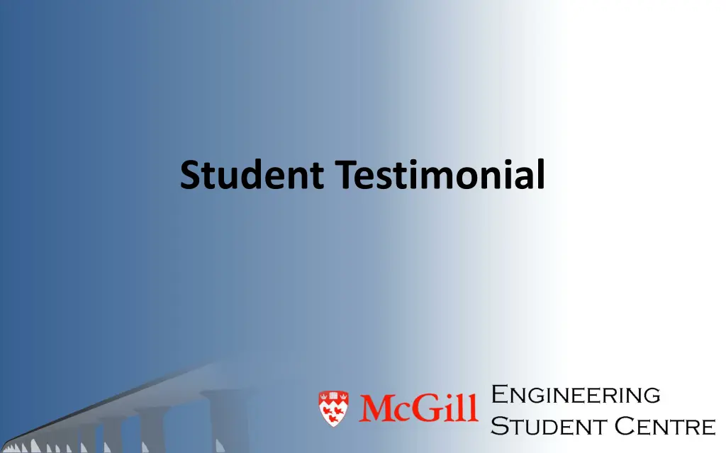 student testimonial