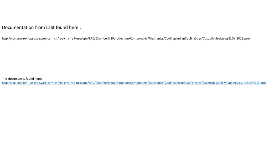 documentation from lalit found here