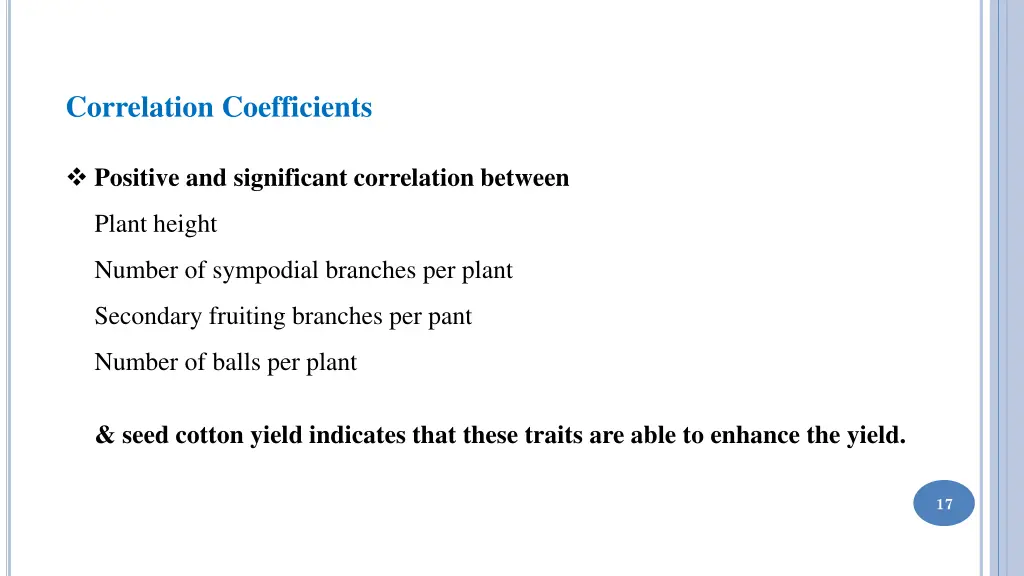 correlation coefficients
