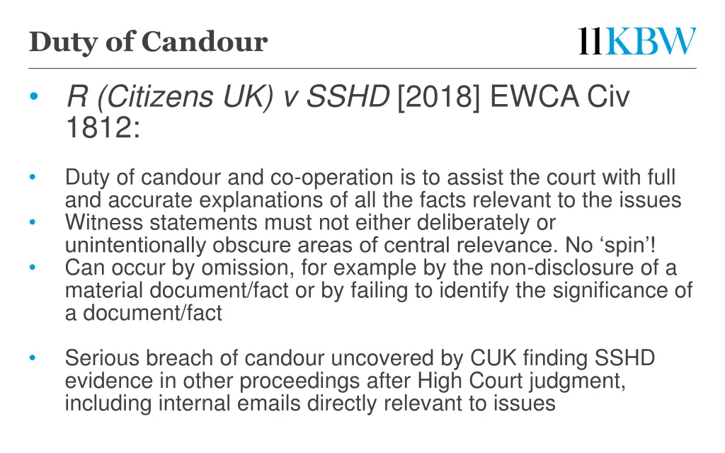 duty of candour