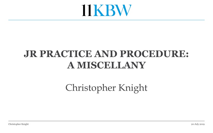 jr practice and procedure a miscellany