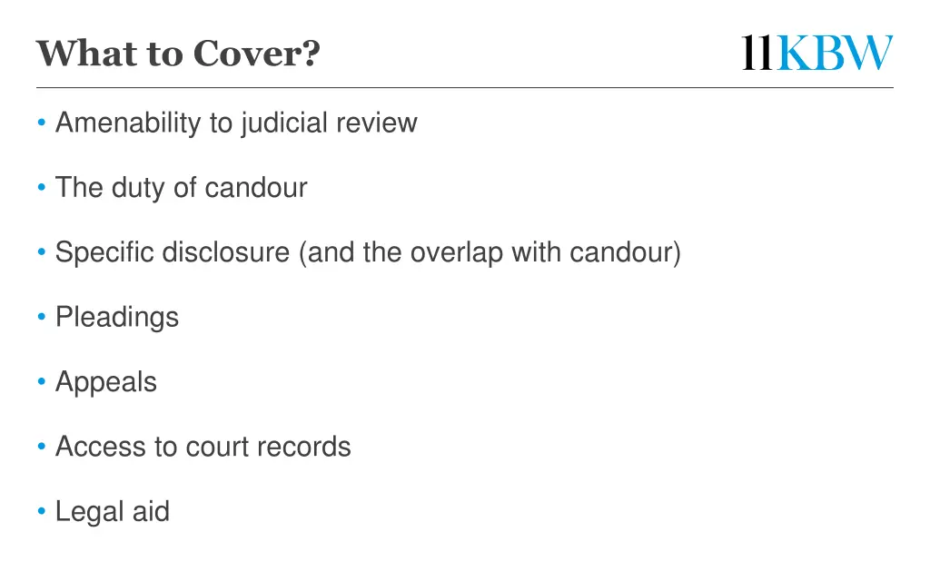 what to cover