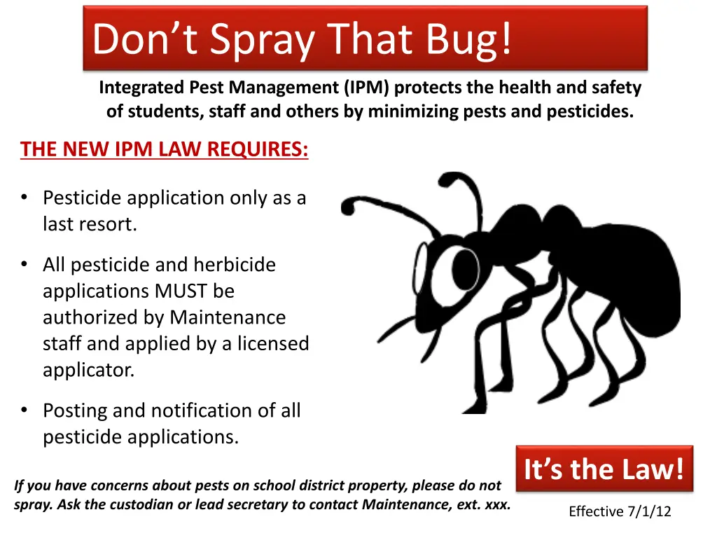 don t spray that bug