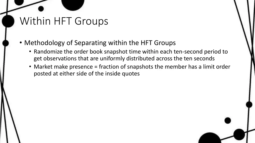 within hft groups