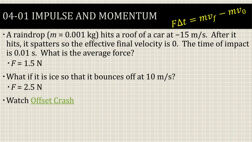 04 01 impulse and momentum 9