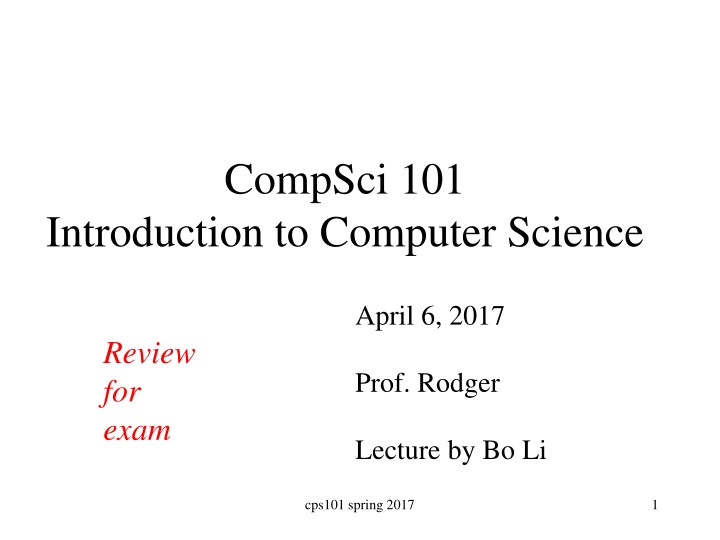 compsci 101