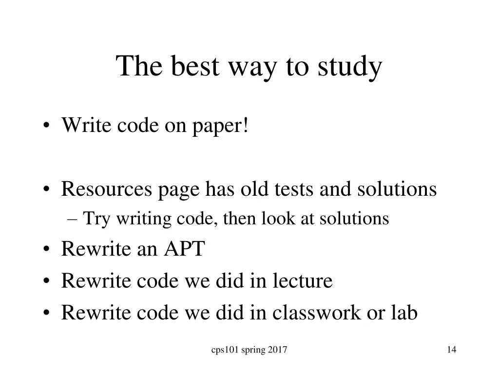 the best way to study