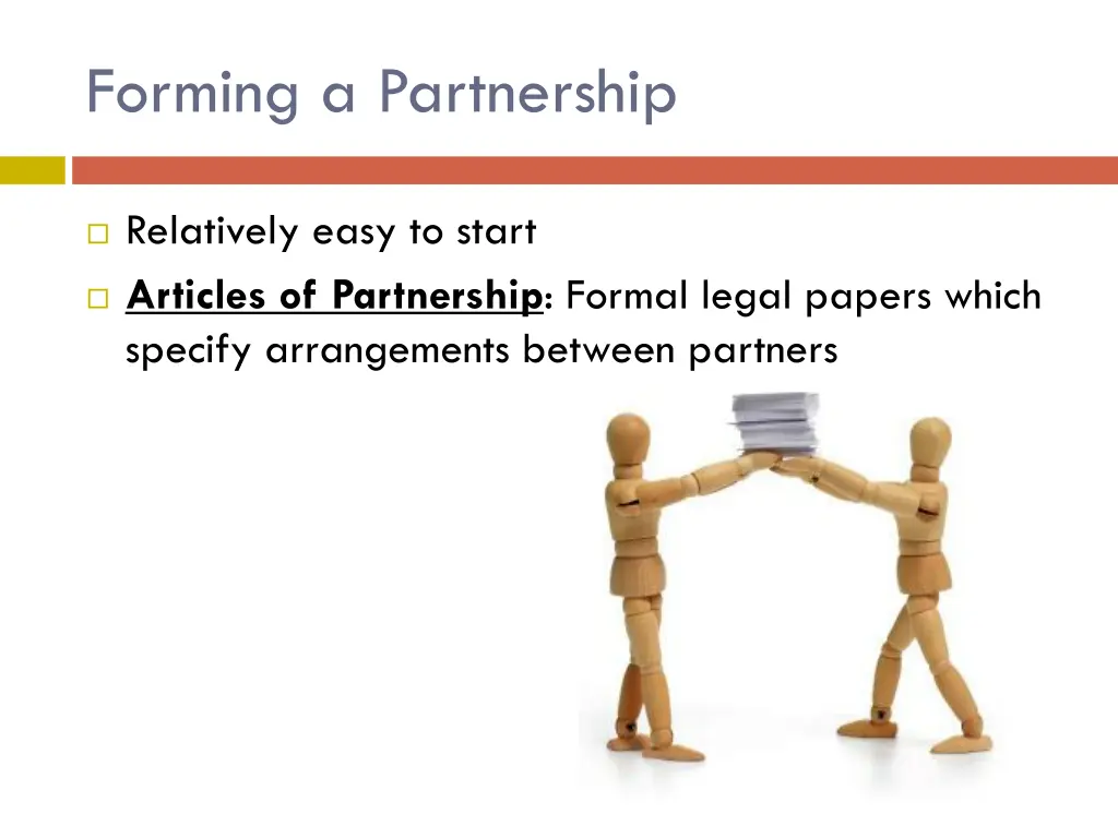 forming a partnership