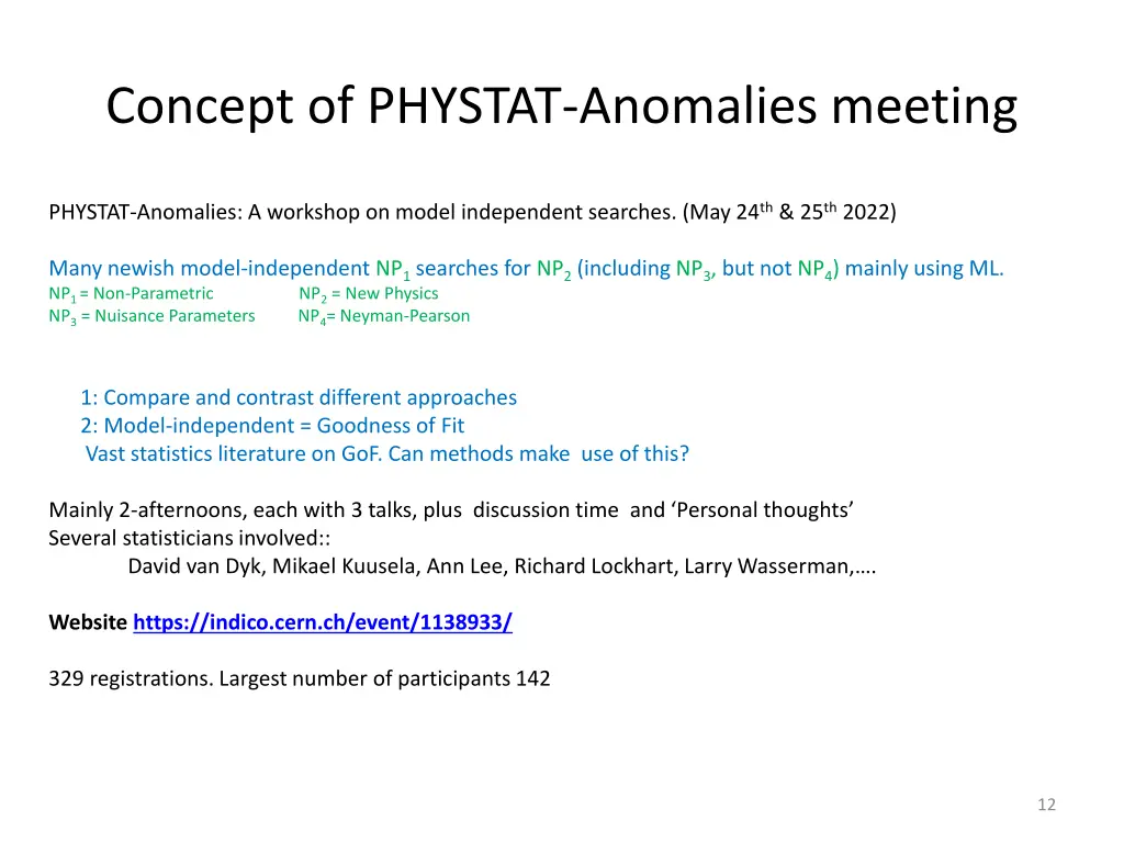 concept of phystat anomalies meeting