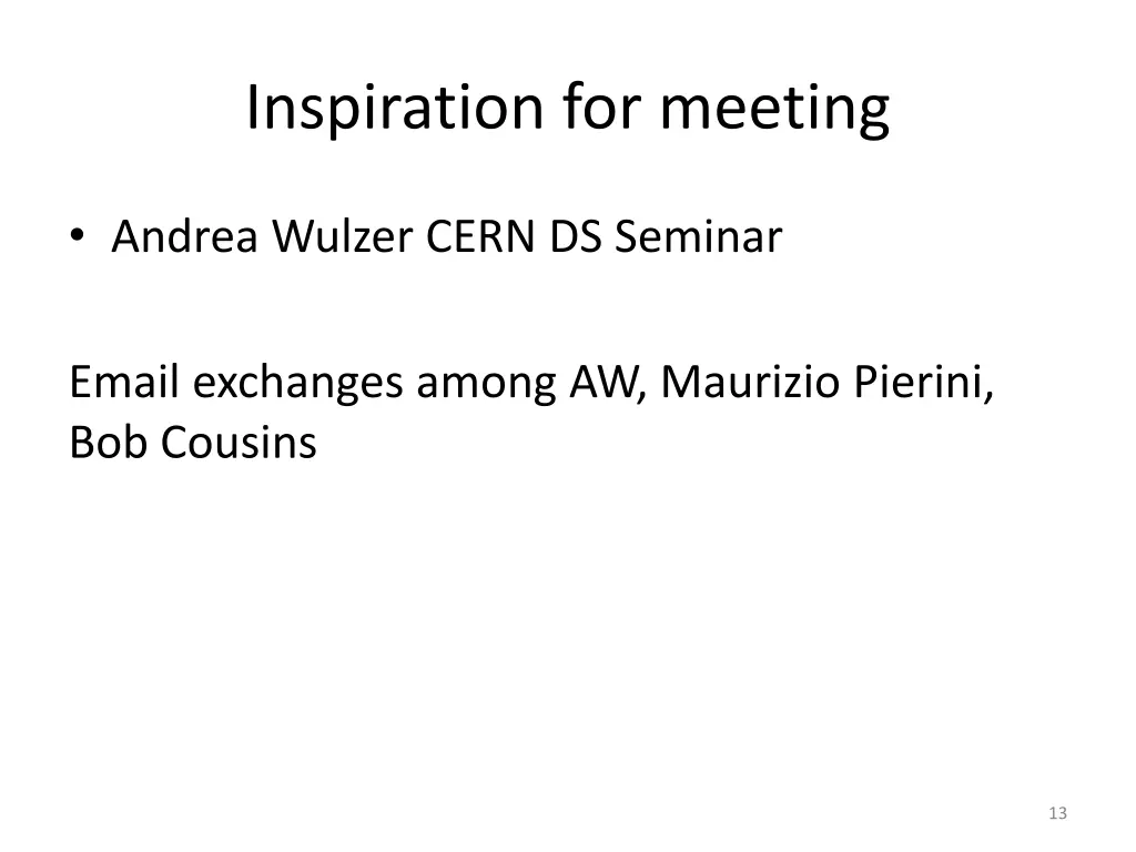 inspiration for meeting