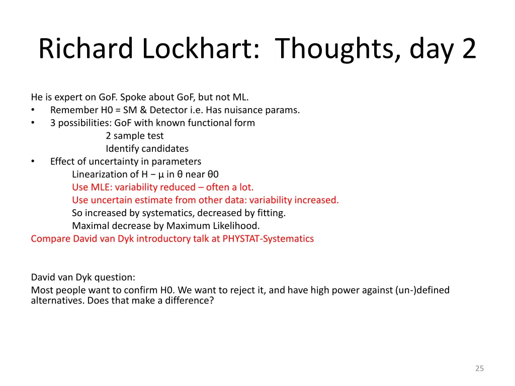 richard lockhart thoughts day 2