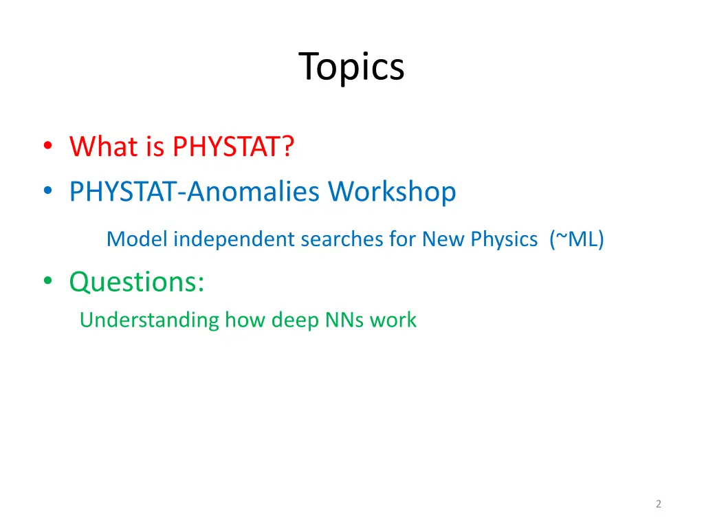 topics