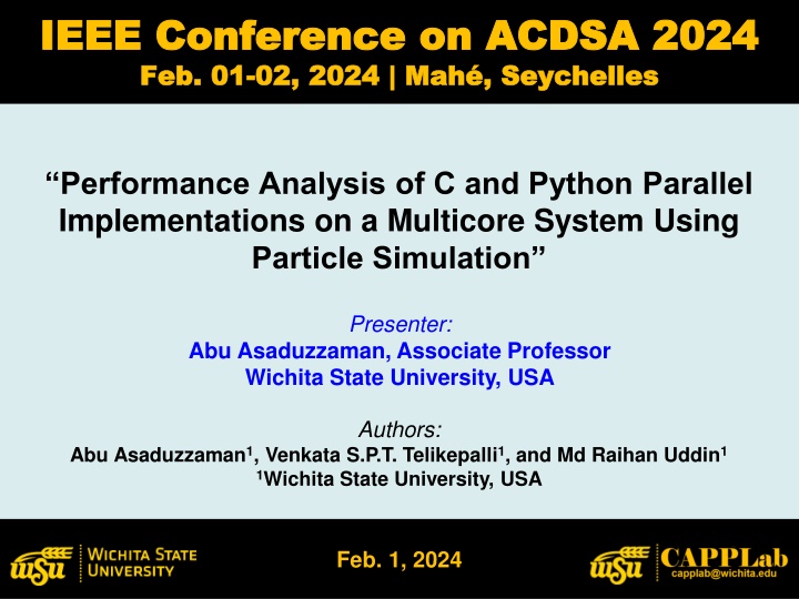 ieee conference on acdsa 2024 ieee conference
