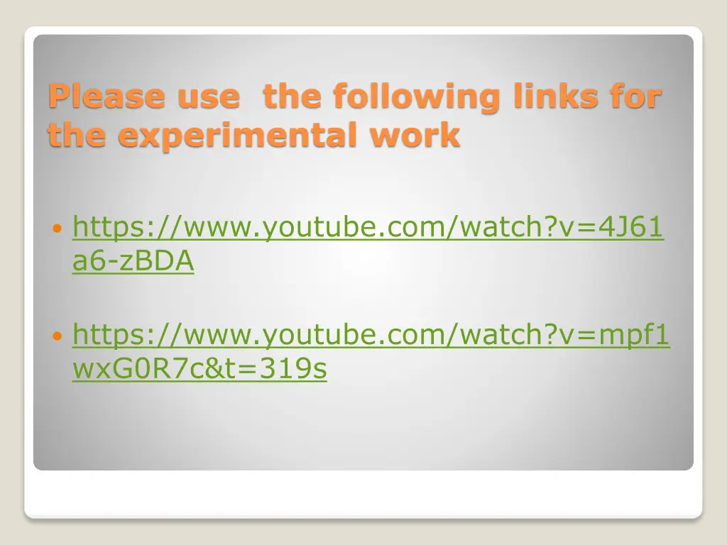 please use the following links
