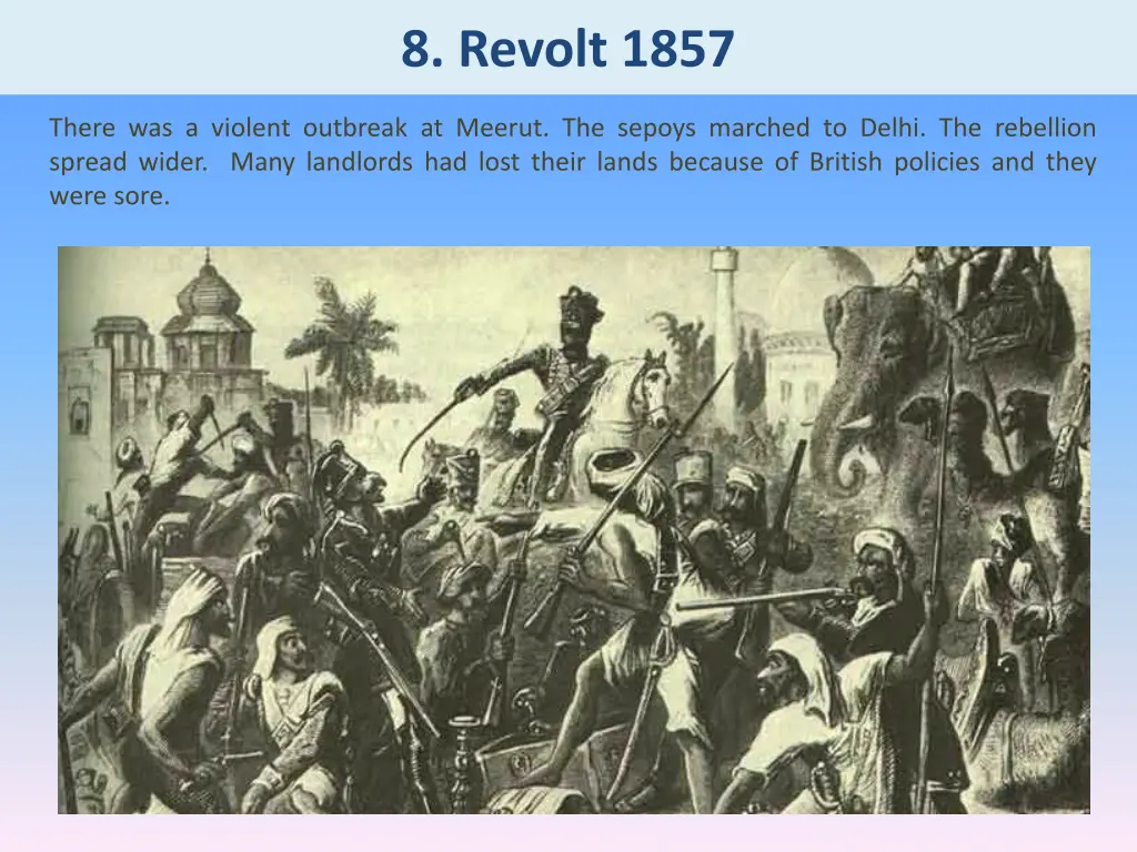 8 revolt 1857