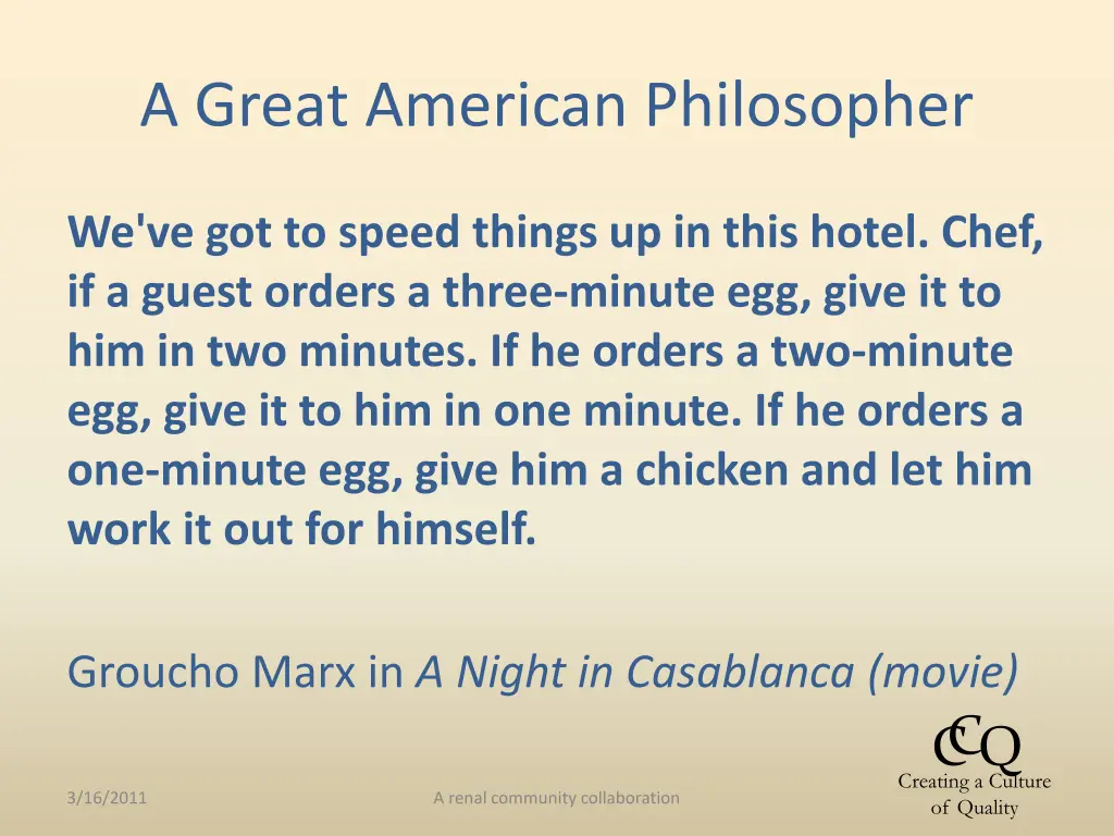a great american philosopher