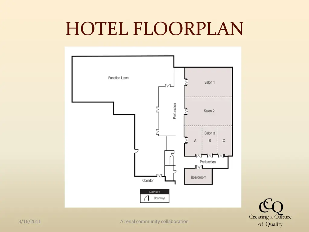 hotel floorplan