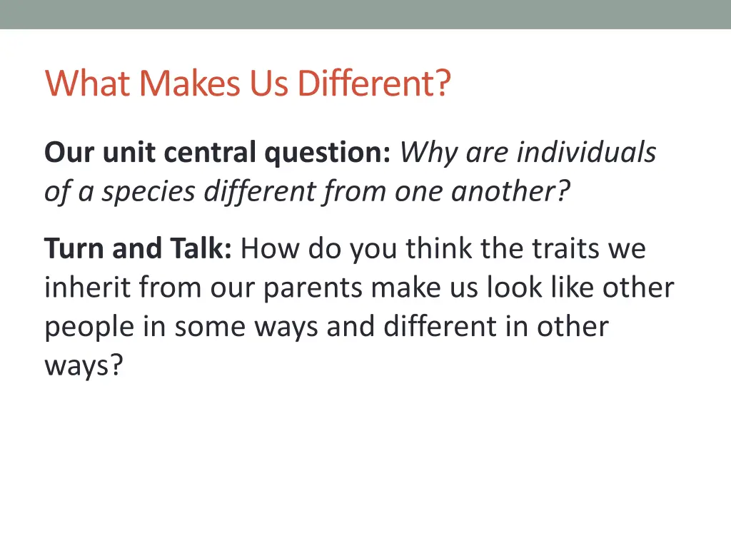 what makes us different