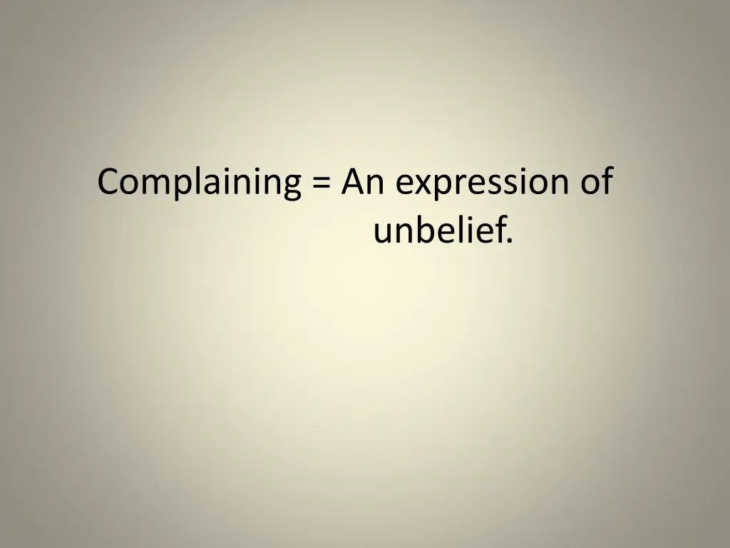 complaining an expression of