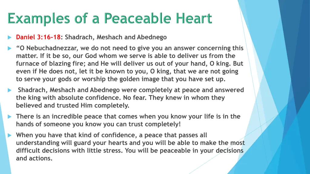 daniel 3 16 18 shadrach meshach and abednego