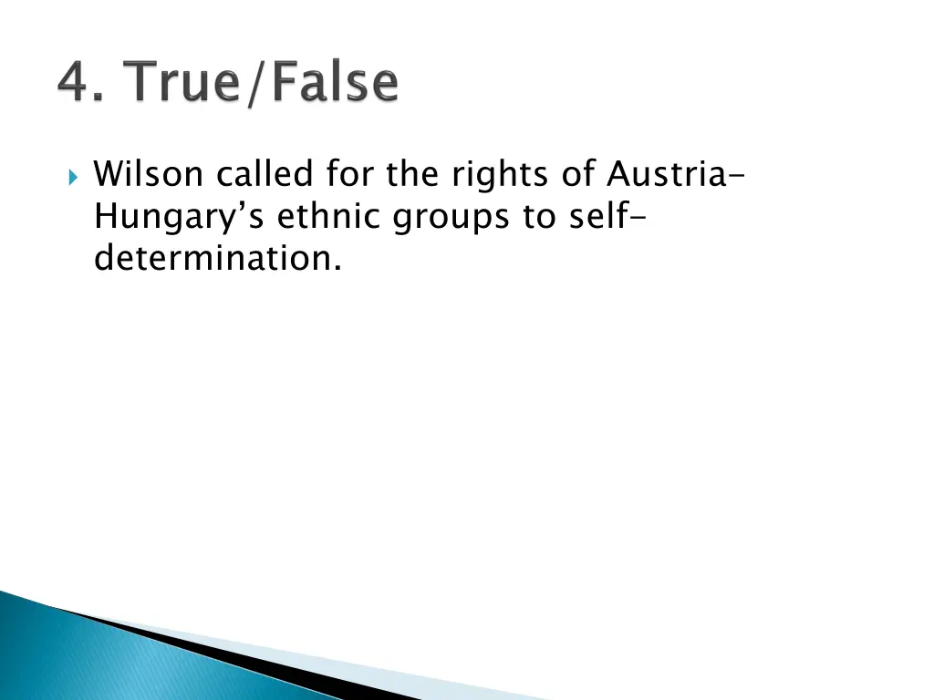 wilson called for the rights of austria hungary