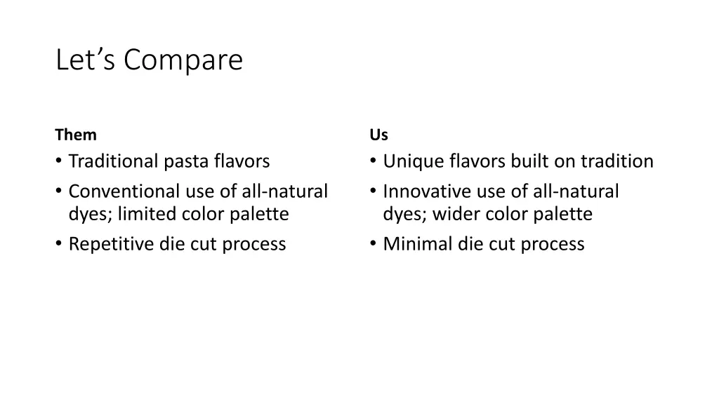 let s compare