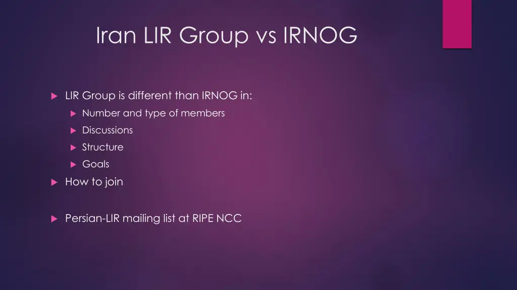 iran lir group vs irnog