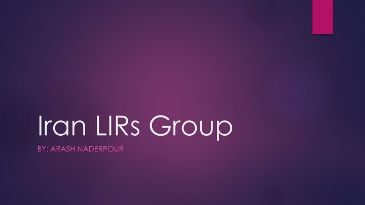 iran lirs group by arash naderpour