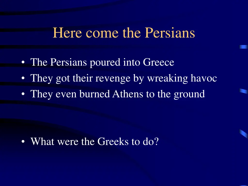 here come the persians