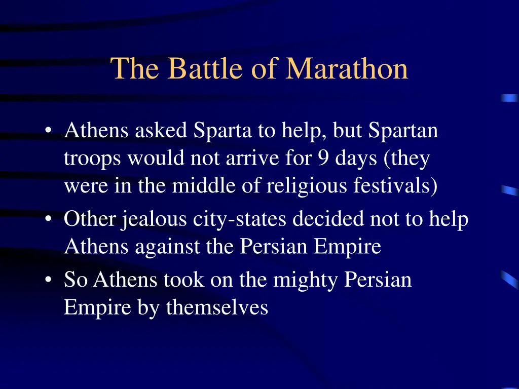 the battle of marathon