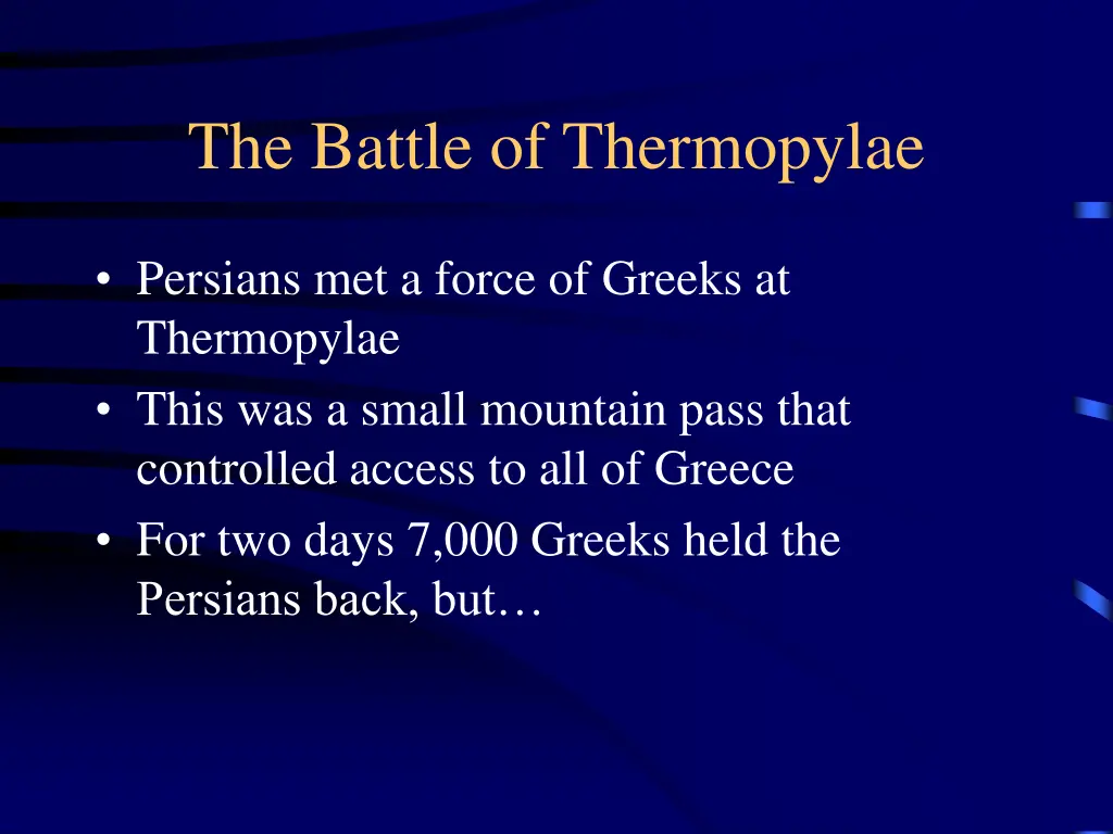 the battle of thermopylae