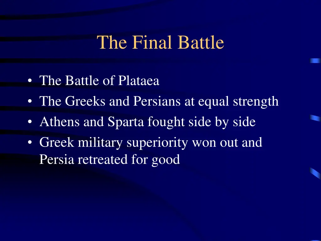the final battle