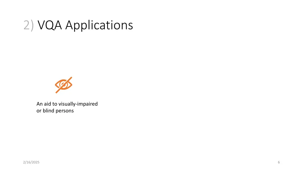 2 vqa applications