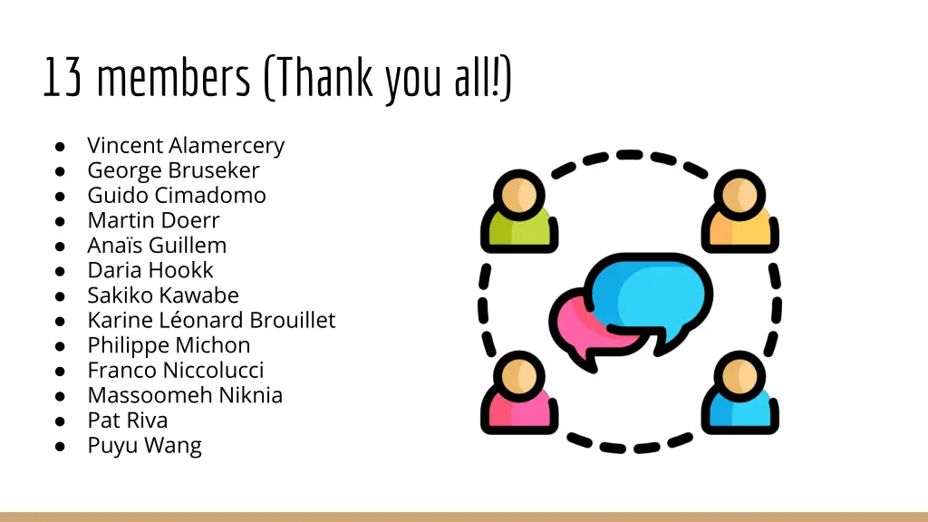 13 members thank you all