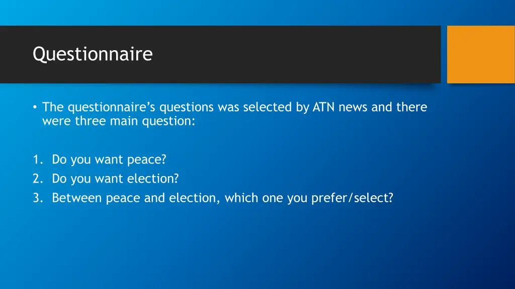questionnaire