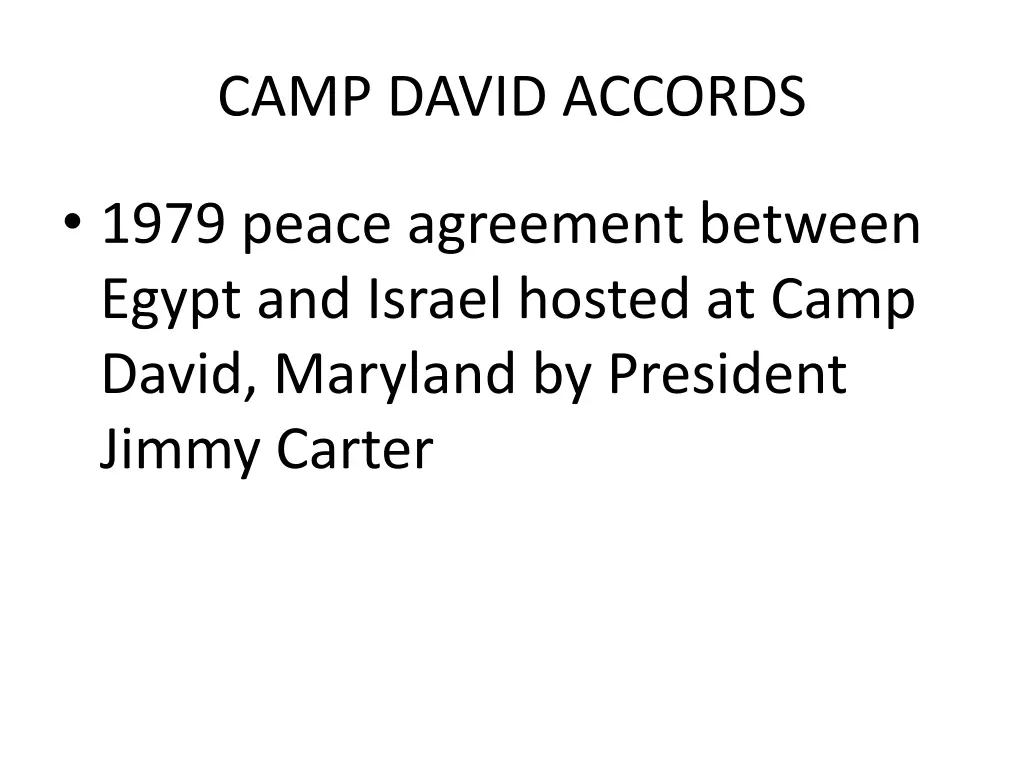 camp david accords