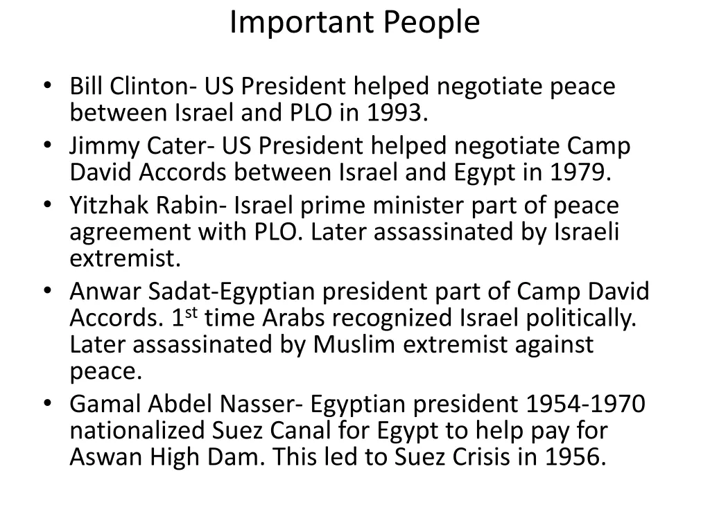 important people