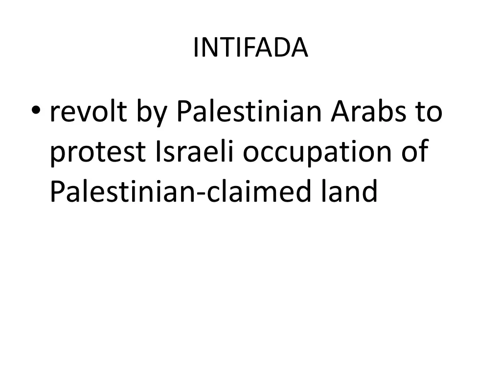 intifada