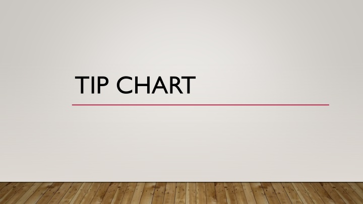 tip chart